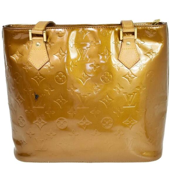 Louis Vuitton Houston Shoulder Bag Monogram Bronze Vernis Leather Tote (LVXX165) - Picture 3 of 11
